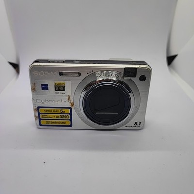 Sony CyberShot DSC W150 Digitalkamera Silber Digicam 8.1 MP Steadyshot 5x Zoom