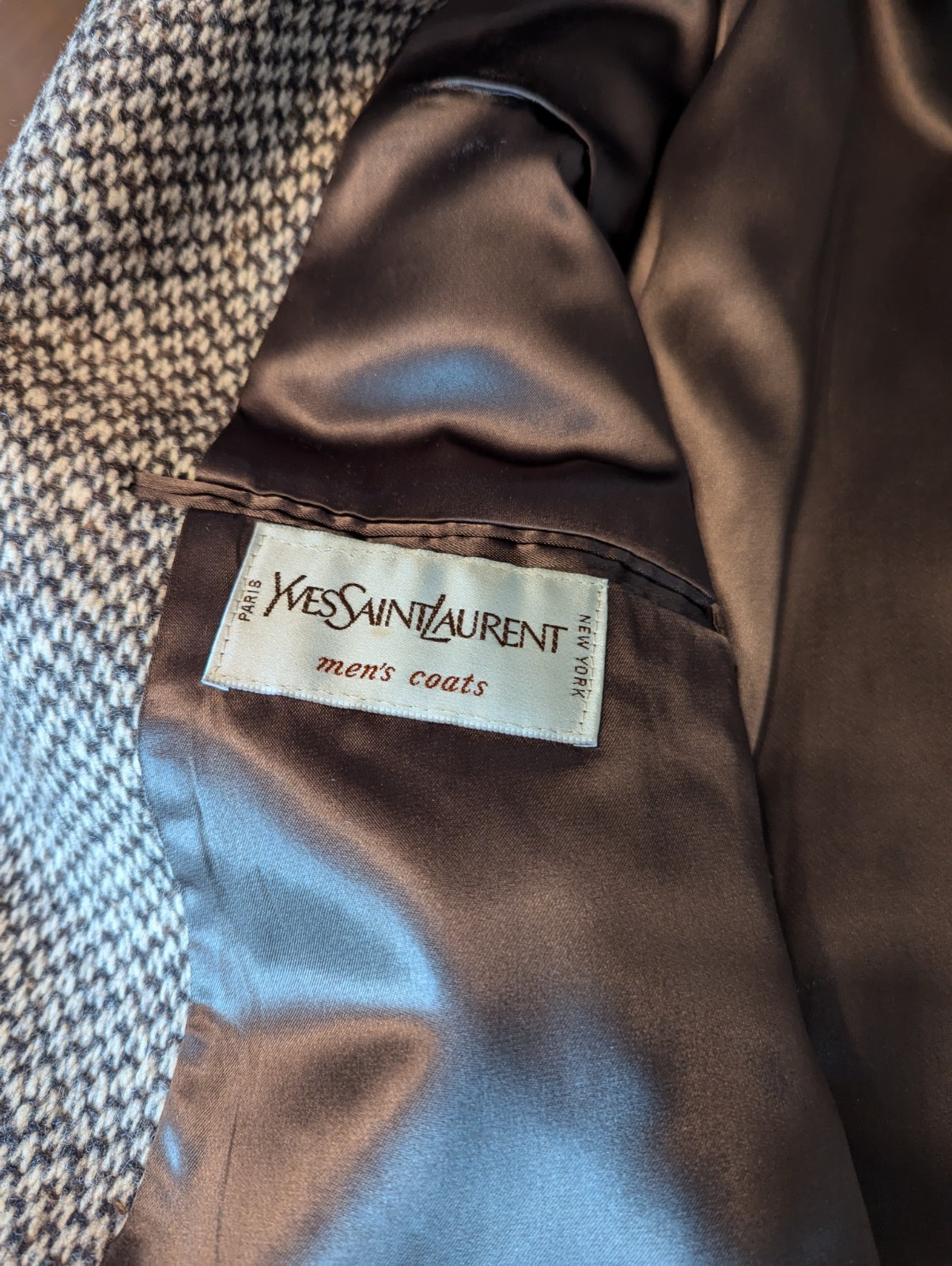 Yves Saint Laurent Vintage Belted Tweed Overcoat  thumbnail 7