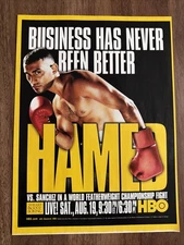 Hamed Vs. Sanchez Featherweight Boxing PPV Print Ad HBO 2000