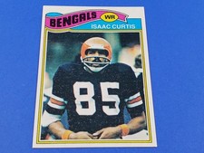 1977 TOPPS FOOTBALL #010 ISAAC CURTIS HIGH GRADE NEAR MINT NRMT