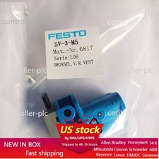 US FREE TAX New FESTO SV-3-M5 6817 Front Panel Valve