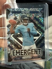 Cam Ward Emergent No Huddle Silver Disco RC 2025 Panini Prizm Football #2 Titans