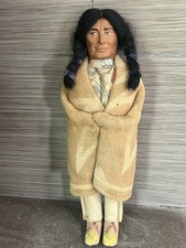 Vintage  Bully Good  Native American SKOOKUM Doll - 14  w/Original Label