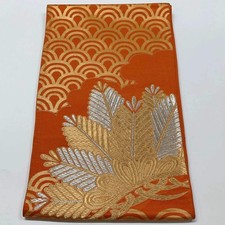 6621 Japanese Vintage Fukuro Obi Belt Kimono Fabric Silk Traditional