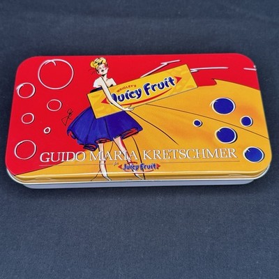 Wrigley Juicy Fruit Chewing Gum Collectors Tin Box Germany Empty Special Edition