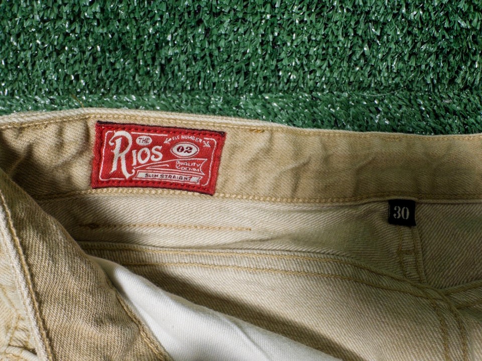 Freenote Cloth The Rios Jeans 30 Khaki Slim Straight Made in USA ...