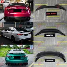 A/B/C Style Rear Trunk Spoiler Wing For Alfa Romeo Giulia 2017-2024 Carbon Fiber