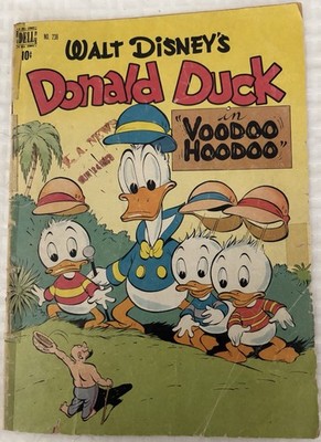 1949 Dell Comics Donald Duck #238 Walt Disney Four Color Voodoo Hoodoo Fair Cond