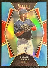 2022 Panini Select - Premier Level Rafael Devers #163 Carolina Blue Prizm /35