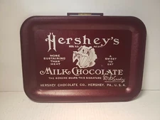 Mid Century J.L. Clark Hershey's Milk Chocolate Tin Tray