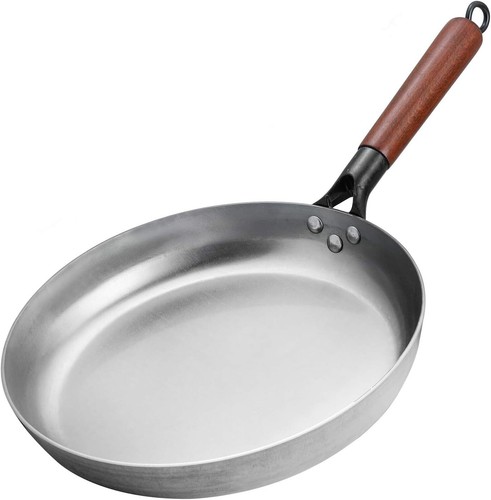 Uncoated Carbon Steel Frying Pan Carbon Frying Pan With Removable Wooden handle - Picture 4 of 10