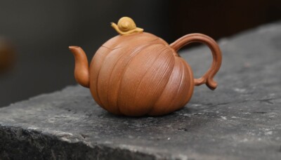 120cc chinese Yixing Handmade Zisha teapot JiangPo clay Pumpkin Gongfu Tea pot