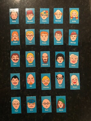 MB Guess Who? 1980 ERSATZTEILE - 80er Jahre - Kartenhalter Brettfüße Heringe - Vintage Spiel