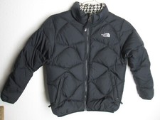 The North Face Goose Down Jacket 550 fill Girls L/G 14/16 Houndstooth black whit