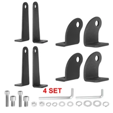 4-Pack Universal Side Mounting Brackets For Offroad LED Spot Light Bar Aluminum