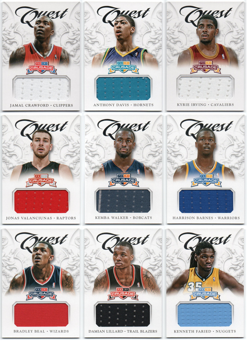 2012-13 Panini Crusade Quest Memorabilia - Pick Any