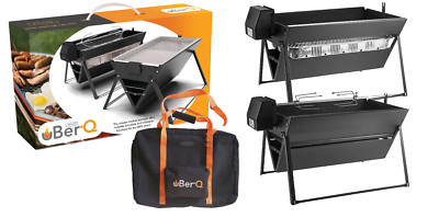 Rotisserie BBQ Kit Set Camping Portable Charcoal Barbecue Grill Outdoor Festival