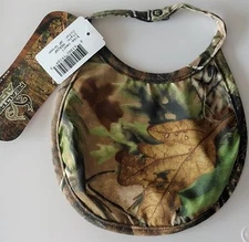 Realtree Camouflage Camo Baby Bib, Infant Snap Closure