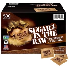 Organic Sugar In The Raw Packets Bulk 500 Packets