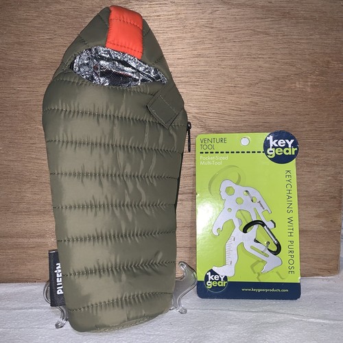 Puffin sleeping bag drink koozie/ Sasquatch Bigfoot venture tool Lot
