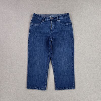 Classic Elements Size 10 Women's Jeans Capri Old School Quality Heavy Stretch