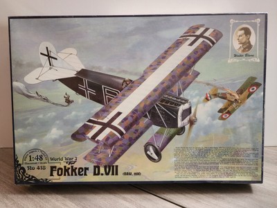 2004 Roden #418 German Fokker D.VII (O.A.W. mid) - 1/72 Kit, New