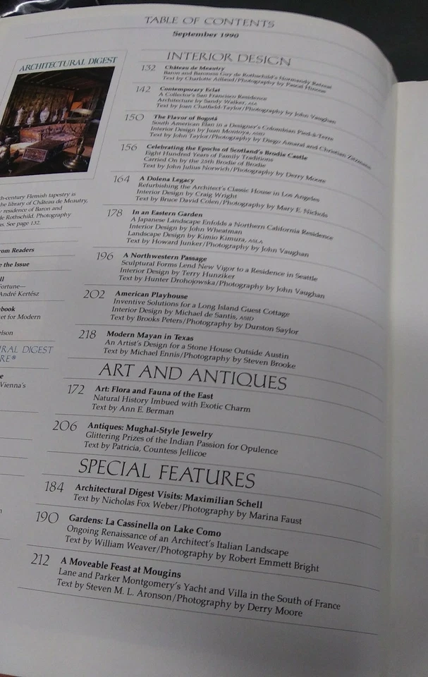 Architectural Digest Magazine The Flavor Of Bogota September 1990 - Изображение 3 из 4