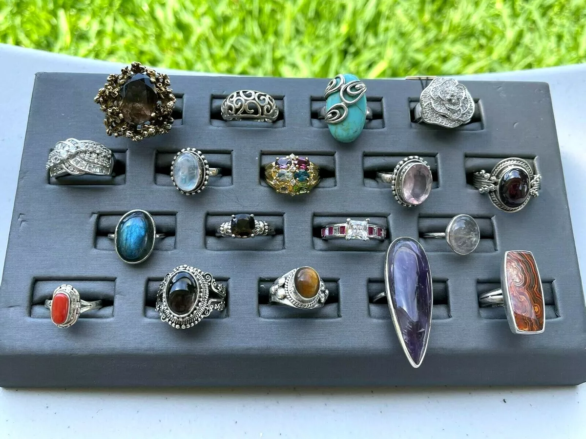 25 GRAM ASSORTED STERLING SILVER 925 RING LOT WHOLESALE RESALE VINTAGE-NOW