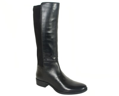GEOX Laceyin D boots sale d84bfd GBK+smooth leather black