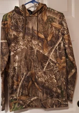 Men's Realtree Edge Camo Hoodie  Size Small Fleece Lined Kangaroo Pocket
