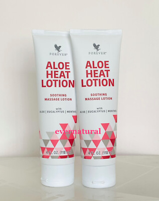 Bulk of 2 tubes Forever Living Aloe Heat Lotion 4 fl.oz (118 ml) ea. | eBay