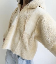 Milena Silvano Sheepskin Hoodie