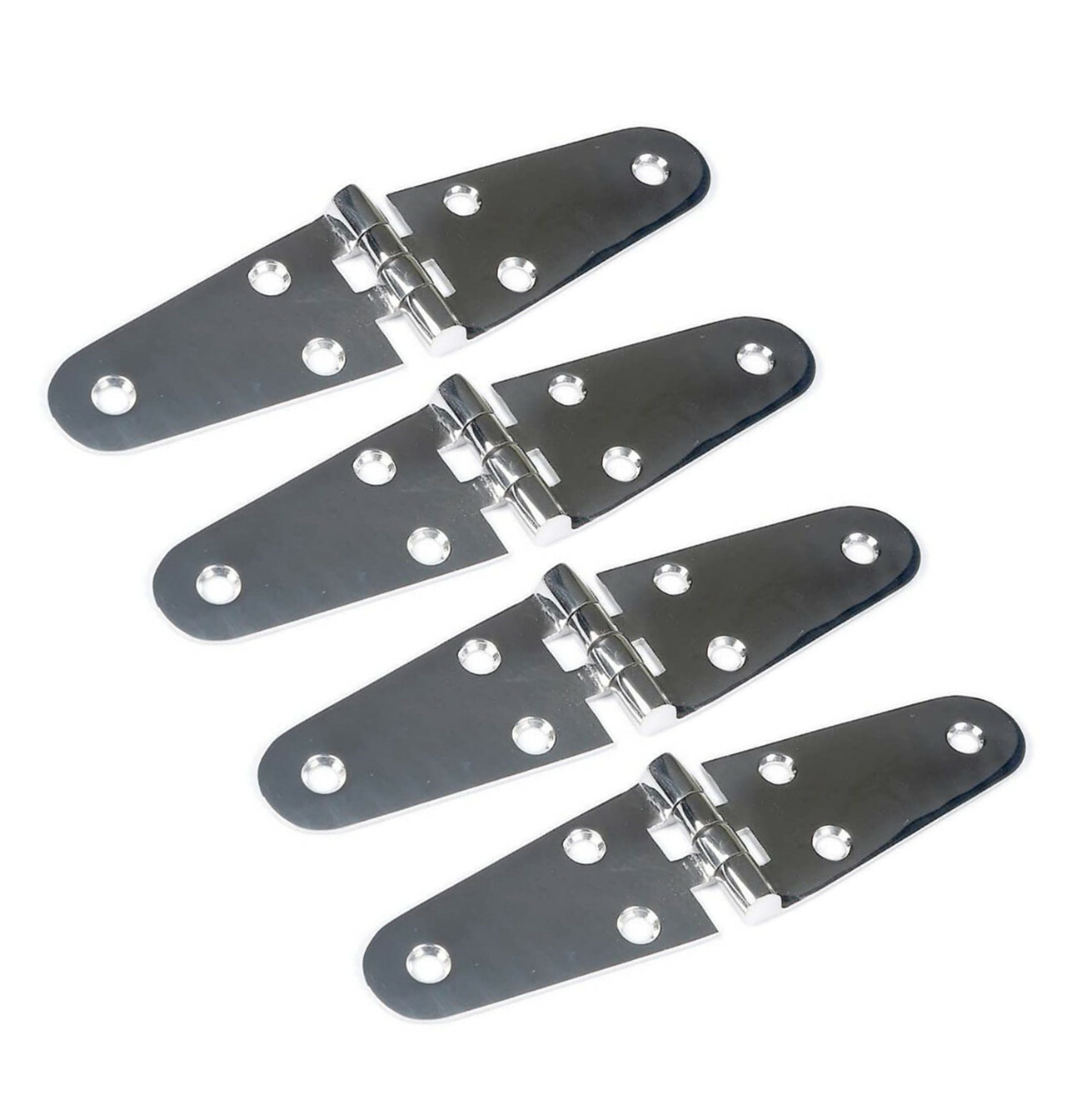 4X Marine Stainless Steel Boat Hinges Folding Heavy Duty Cabinet Hinges