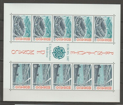 s36511 MONACO EUROPA CEPT MNH ** 1987 S/S