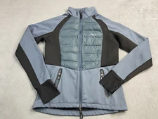 Horseware Ireland AA Platinum Jacket Womens Small 10 Blue Equestrian Down Puffer