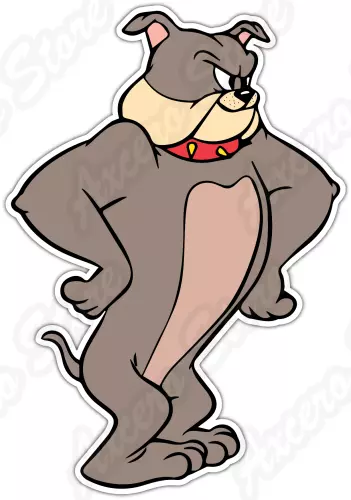 "Spike Dog Tom and Jerry Mouse Katze Cartoon Auto Stoßstange Vinyl Aufkleber Aufkleber 3,5""x5" - Bild 1 von 1