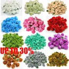 50/100pcs Artificial Rose Head Flower Silk Bulk Party Wedding Fake Bouquet Decor