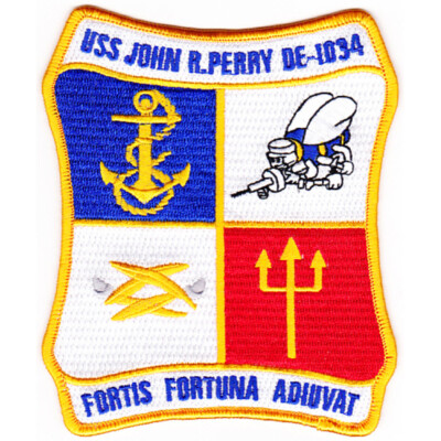USS John R. Perry DE-1034 Destroyer Escort Ship Patch