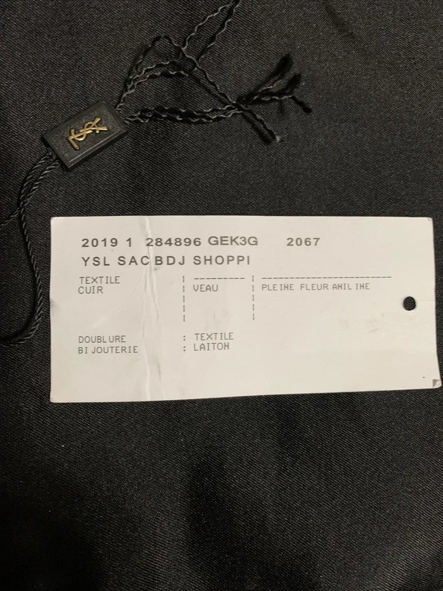 Yves Saint Laurent hang tag