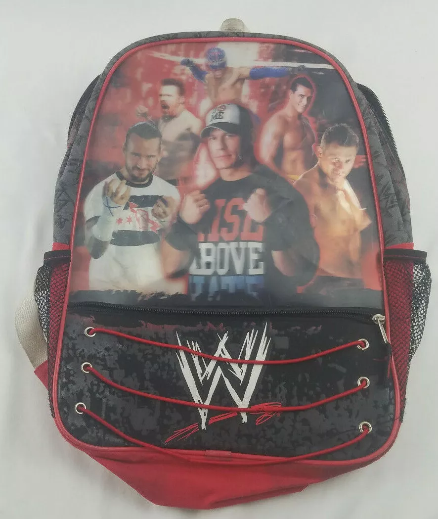 WWE John Cena Roman Reigns Wrestling School Backpack Bookbag Insulated Lunch  Box + Name Tag (3 Pieces SET) : : Toys