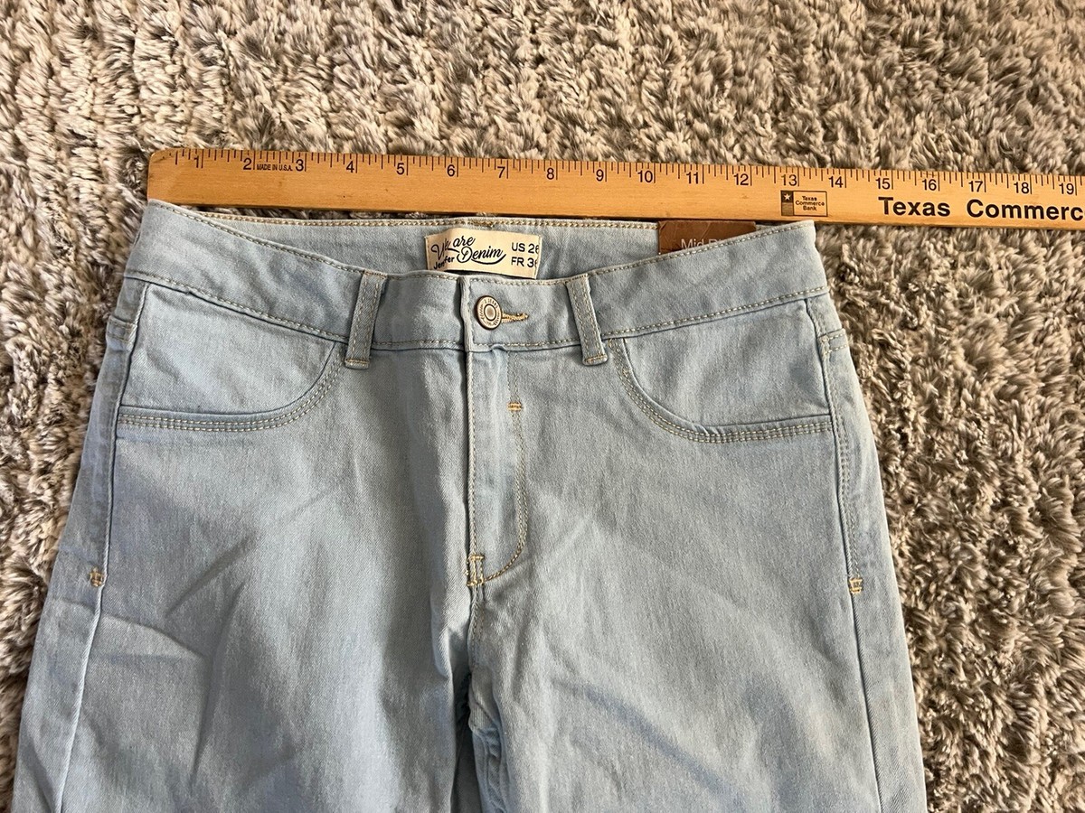 Jennyfer Authentic Denim Mid Rise Ankle Jegging Jeans Size US 26