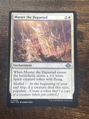best populate cards mtg Muster the Departed 0036 Modern Horizons 3 MH3 MTG Magic The Gathering  S1162*