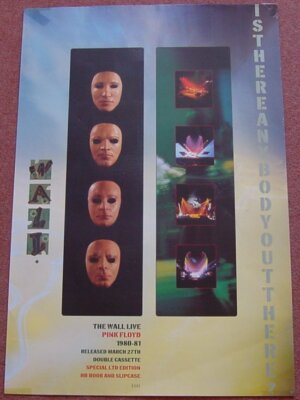 Pink Floyd UK Promo Poster 'The Wall Live' 1981
