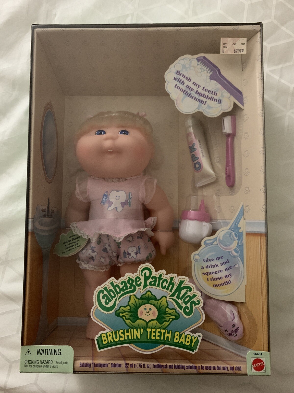 cabbage patch doll with teeth