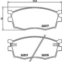P 30 026 Brembo BremsbeläGe Kit, Scheibenbremse FüR Dodge, Hyundai, Hyundai (Be