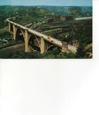 Pittsburgh Pennsylvania Westinghouse Bridge and Plant 1956 Vintage Postcard E29