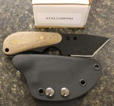 Shadow Tech STXLTABPNM XL Backup Bowie Tanto Point Knife Natural Micarta Scales