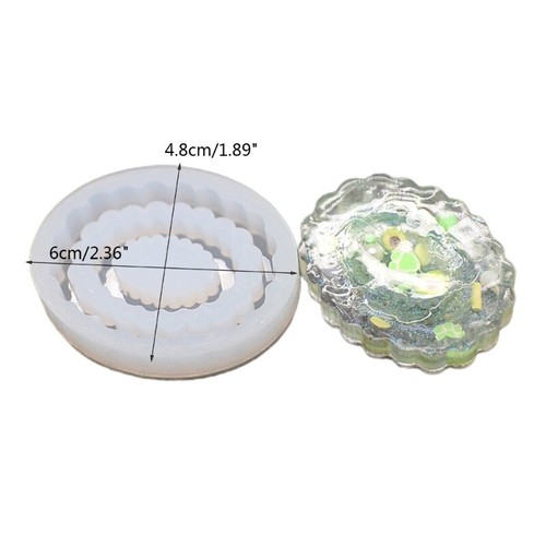 Silicone Shaker Molds Resin Casting Shaker Mold Jewelry Pendant Making Mould - Picture 5 of 6
