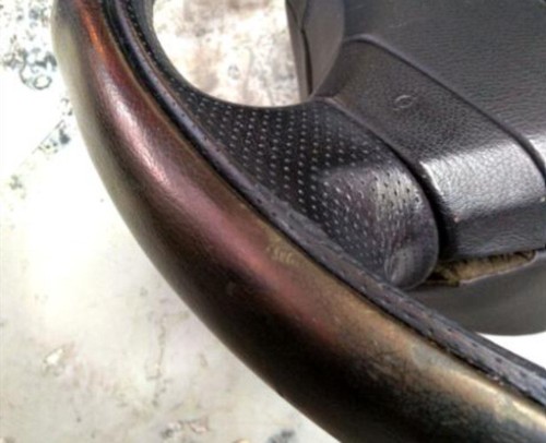 JDM Honda accord CL1 TSX Genuine MOMO Leather Steering Wheel OEM Used - Picture 4 of 5