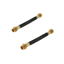 2 PCS 0.8ft Garden Hose Extension Flexible Hose Adapter Short Connector Hose ...